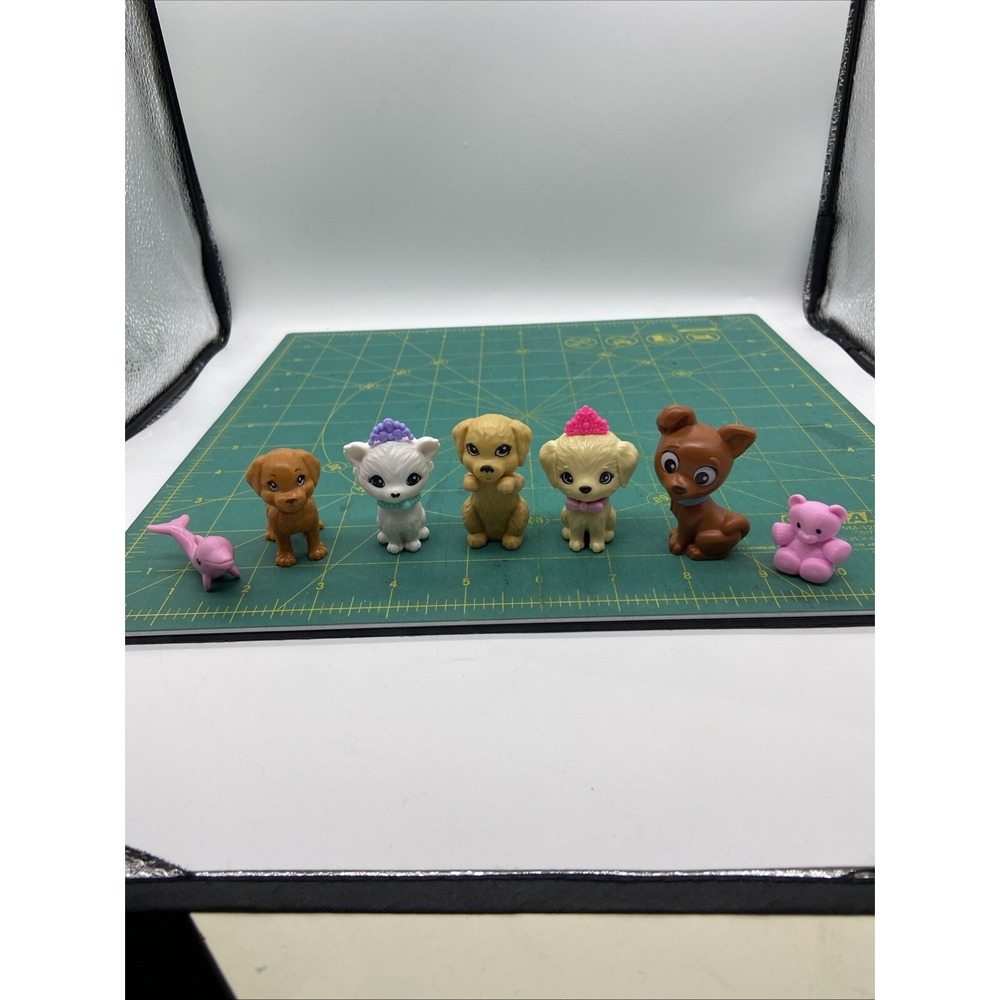 Barbie Replacement Pets Lot (7) Pink Dolphin Bear Puppy Princess